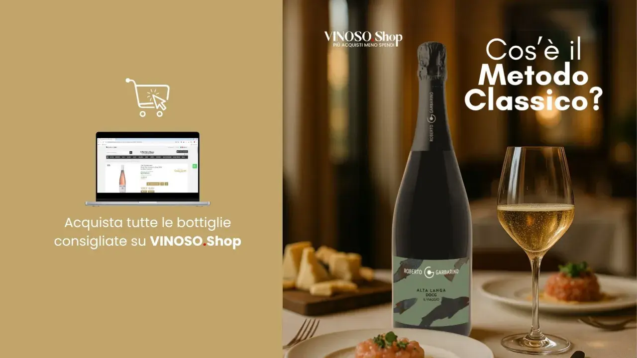 Scopri cosa vuol dire Metodo Classico con questo spumante Roberto Garbarino. Acquista su VINOSO.Shop.